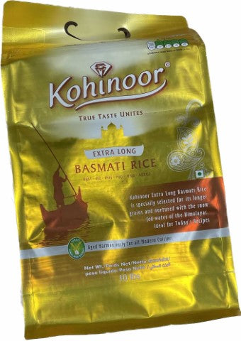 KOHINOOR BASMATI RICE GOLD EXTRA LONG (10LB) - Papaya Express