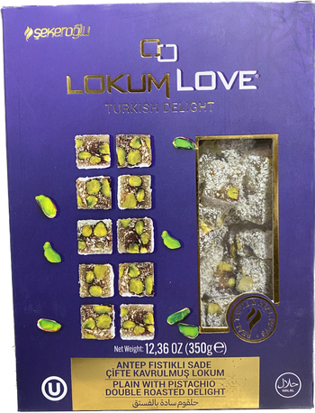 LOKUM LOVE DOUBLE ROASTED DELIGHT W PISTACHIO(350G) - Papaya Express