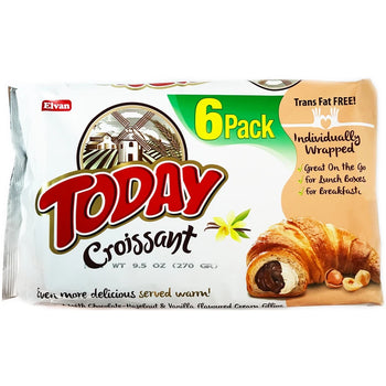 Today Croissant Choco-Vanilla filling (6pck) - Papaya Express