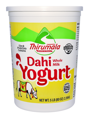 Thirumala Dahi Whole Milk Yogurt (5 LB) - Papaya Express