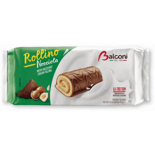 Balconi Rollino Nocciola 6 Pcs (222g) - Papaya Express