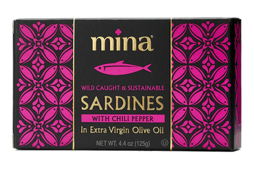 Mina Sardines In Extra Virgin Olive Oil with Chili Pepper (125g) - Papaya Express