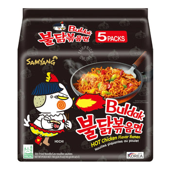 SamYang Noodles Hot Chicken Stir Ramen (5pck x 4.5oz) - Papaya Express