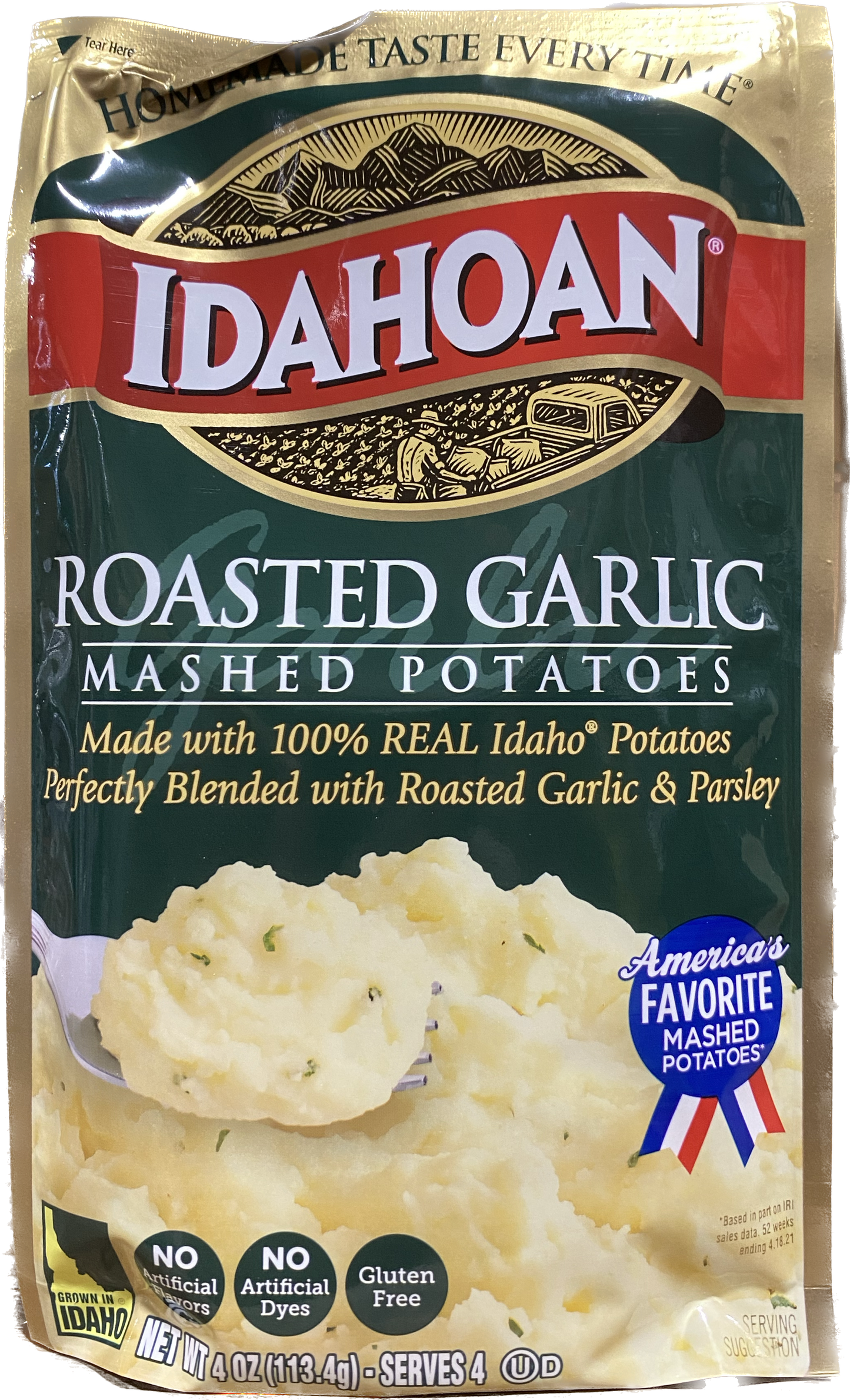 IDAHOAN ROAST GARLIC MASHED POTATOES (4OZ) - Papaya Express