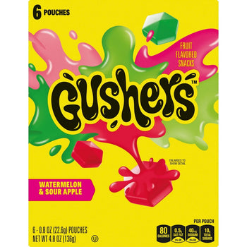 Gushers Watermelon Sour Apple Fruit Snacks (4.8 Oz) - Papaya Express