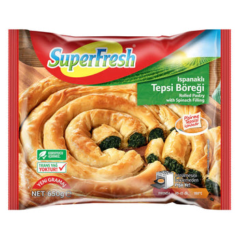 SuperFresh Rolled Pastry W/ Spinach Filling (800g) - Papaya Express