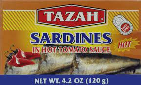 TAZAH SARDINE IN HOT TOMATO SAUCE (4.5OZ) - Papaya Express