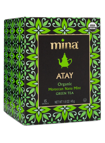 Mina Atay Organic Moroccan Nana Mint Green Tea (45 g) - Papaya Express