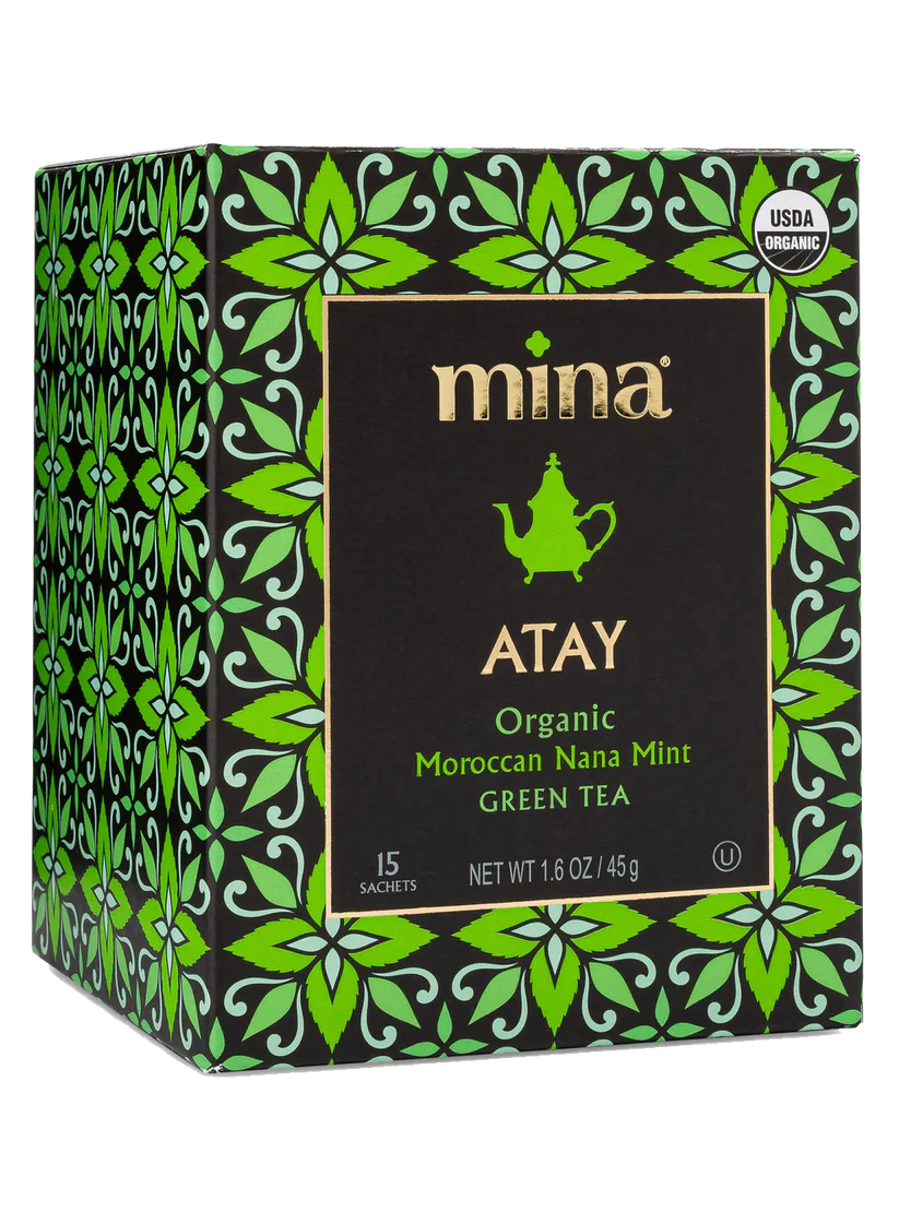 Mina Atay Organic Moroccan Nana Mint Green Tea (45 g) – Papaya Express