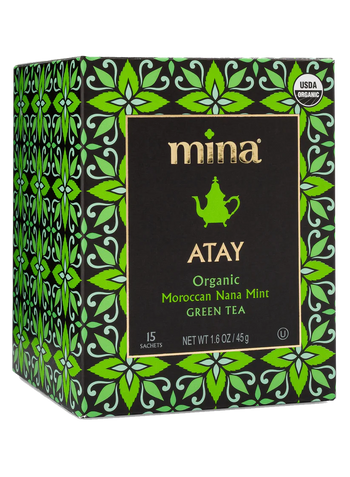 Mina Atay Organic Moroccan Nana Mint Green Tea (45 g) - Papaya Express