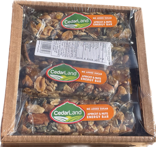 Cedarland Apricot & Nuts Energy Bar (8ct) - Papaya Express