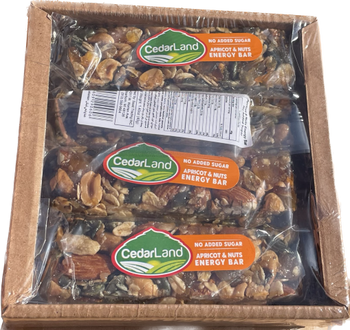 Cedarland Apricot & Nuts Energy Bar (8ct) - Papaya Express