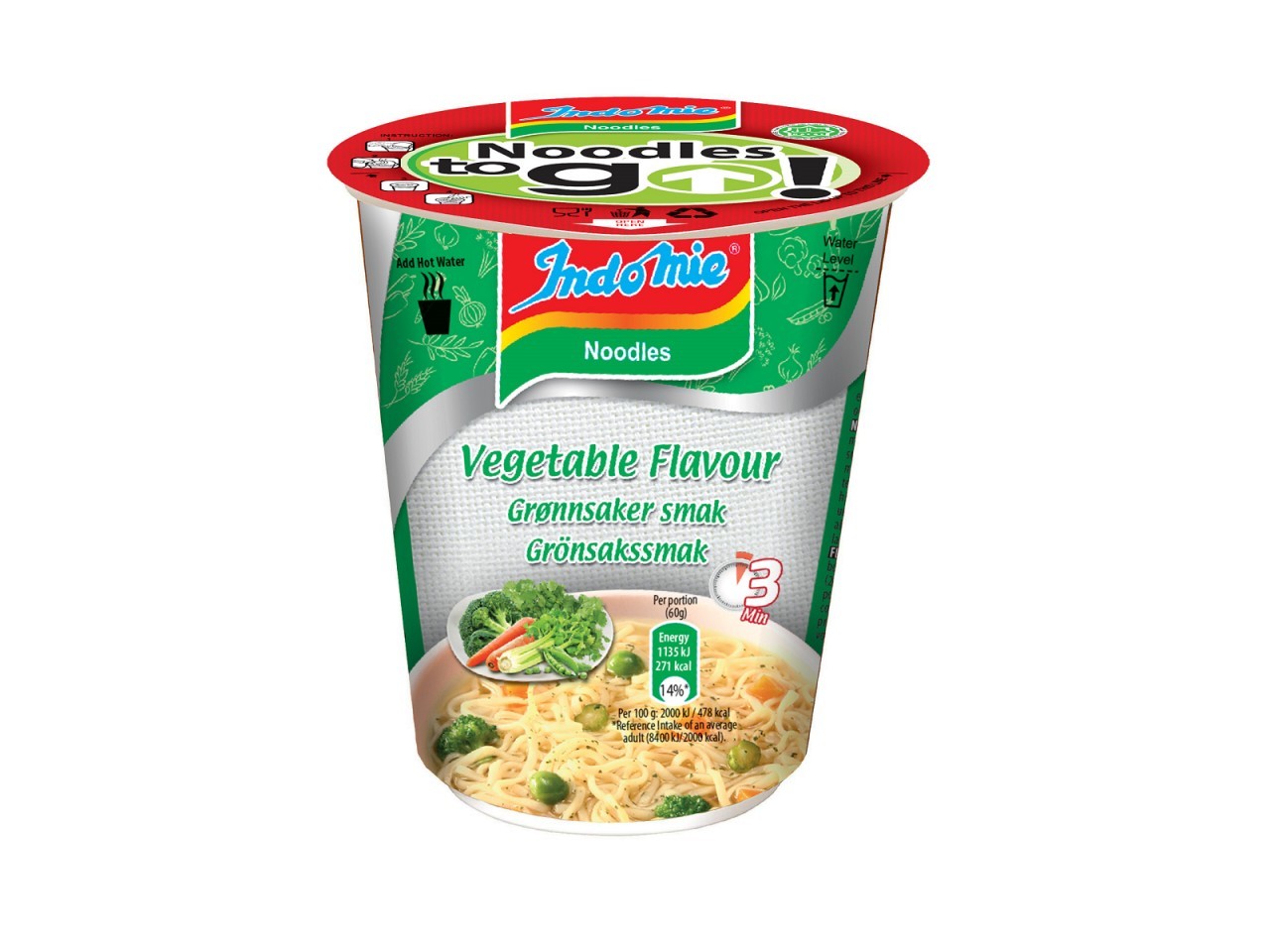 Indomie Vegetable Noodles Cup (60g)