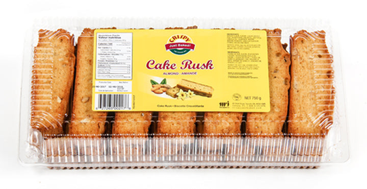 CRISPY JUST BAKED CAKE RUSK ALMOND(550G)