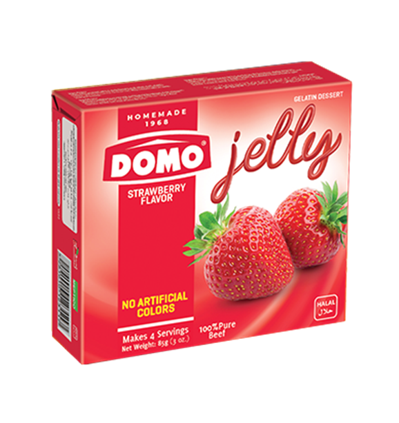 Domo Jelly Strawberry (85g) - Papaya Express