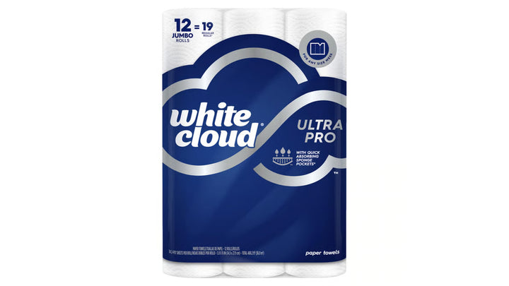 White Cloud Ultra Pro Paper Towels 2-Ply Sheets (12 CT) - Papaya Express