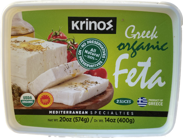 KRINOS GREEK ORGANIC FETA (400G) - Papaya Express