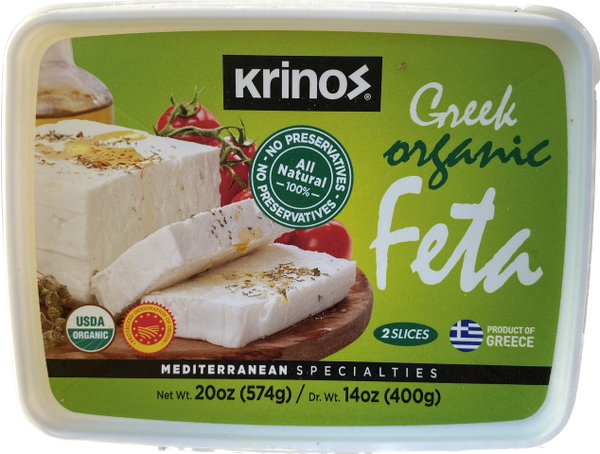KRINOS GREEK ORGANIC FETA (400G) - Papaya Express
