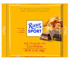 RITTER SPORT MILK CORN FLAKES (100G) - Papaya Express