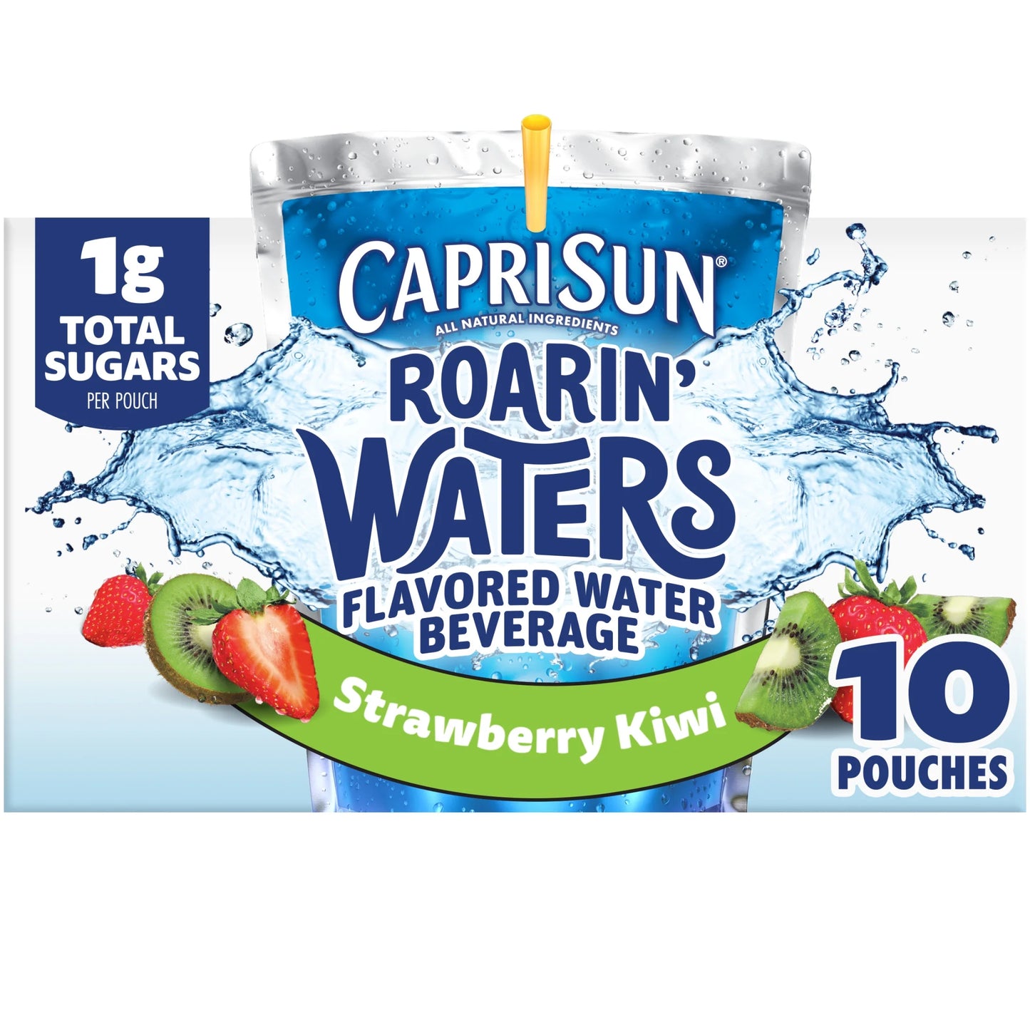 Caprisun Roarin Water strawberry Kiwi Flavor (10 CT)
