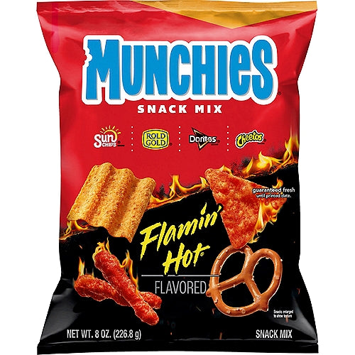 Munchies Flamin Hot Chips ( 8 OZ ) - Papaya Express