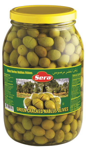 Sera Cracked Green Olives (2KG) - Papaya Express