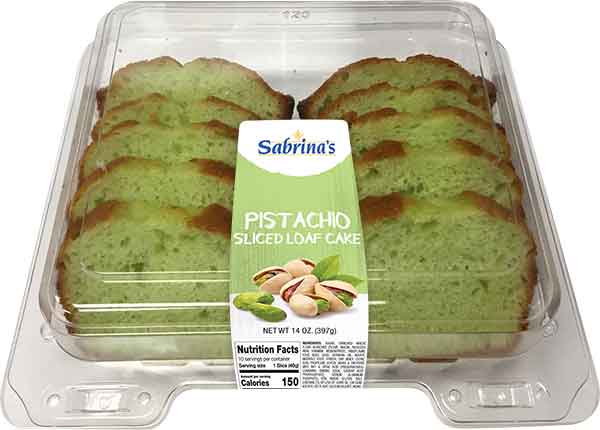 Sabrina's Cake Loaf Sliced Pistachio(14oz) - Papaya Express