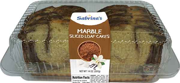 Sabrina's Cake Loaf Sliced Marbel(14oz) - Papaya Express