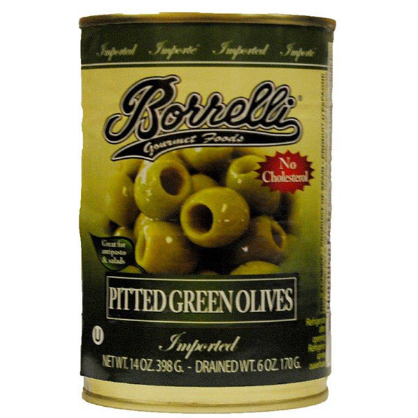 Borrelli Pitted Green Olives (14 oz) - Papaya Express