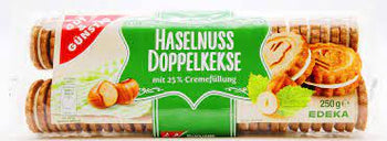 G&G DOPPELKEKS HASELNUSS (250G) - Papaya Express