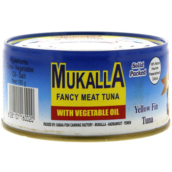 Mukalla Fancy Meat Tuna W/ Vegetable Oil (185g) - Papaya Express