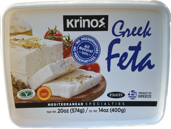 KRINOS GREEK FETA CHEESE (400G) - Papaya Express