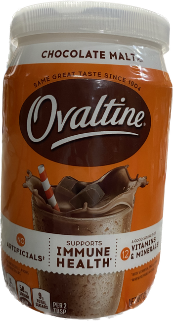 OVALTINE CHOCOLATE MILK MIX (12OZ) - Papaya Express