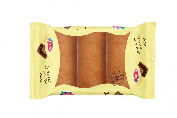 Jordina 3 Mini Swiss Roll Cake  (12CT) - Papaya Express