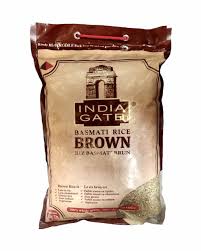 INDIA GATE BROWN BASMATI RICE 10LB - Papaya Express