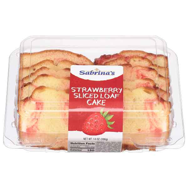 Sabrina's Cake Loaf Sliced Strawberry(14oz) - Papaya Express