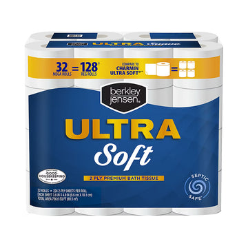 Berkley Jensen Ultra Soft Bath Tissue (32 pk) - Papaya Express