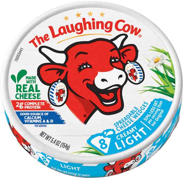 THE LAUGHING COW CHEESE WEDGE SWISS LIGHT 8 COUNT(5.4OZ) - Papaya Express