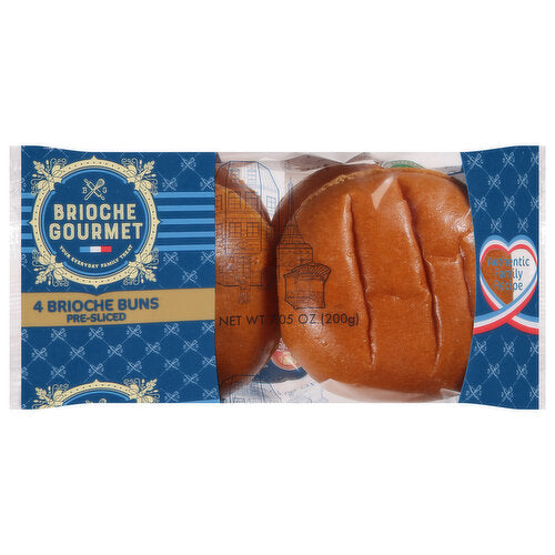 Brioche Gourmet Burger Buns (4ct)
