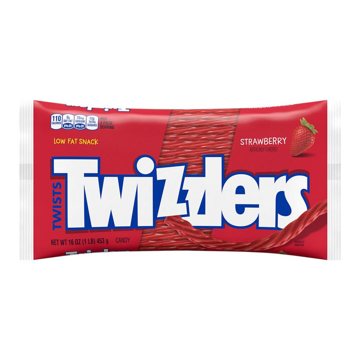Twizzlers Twists Strawberry Candy Bag (16 oz) - Papaya Express
