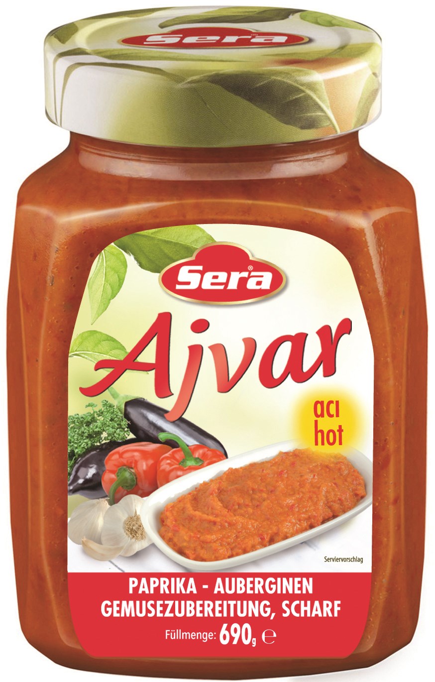 Sera Ajvar Hot Pepper Paste (690g) - Papaya Express
