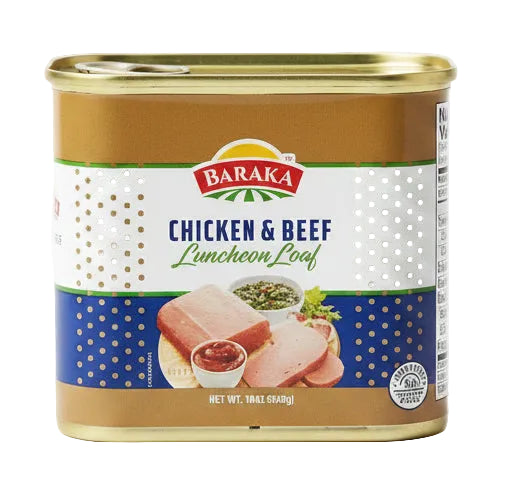 Baraka Chicken & Meat  Luncheon (12oz) - Papaya Express