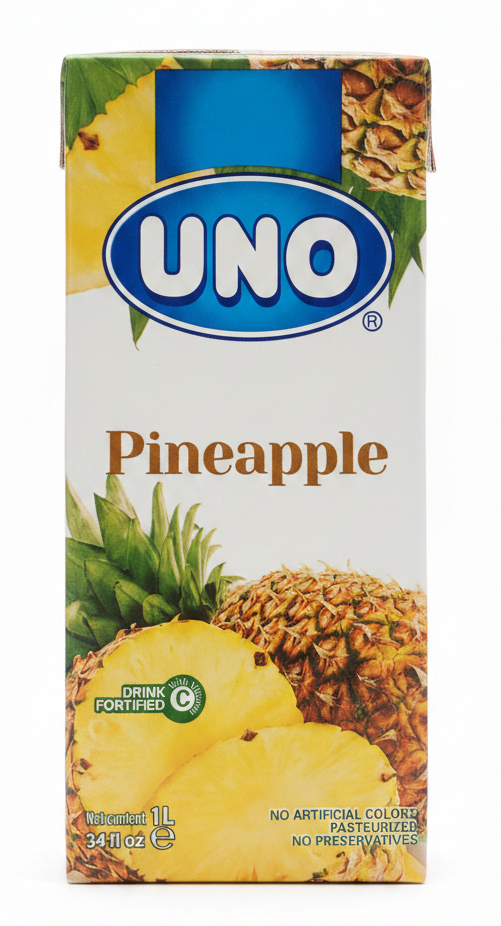 Uno Juice Pineapple Carton (1 Liter) - Papaya Express
