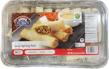 AL SAFA BEEF SPRING ROLL (30CT) - Papaya Express