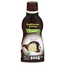 CALIFORNIA FARMS ORGANIC CHOCOLATE SYRUP IN SQUEEZE BOTTLE (15.8OZ) - Papaya Express