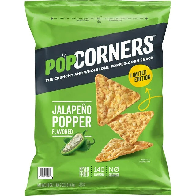 PopCorners Jalapeno Popper Chips (18 oz) - Papaya Express