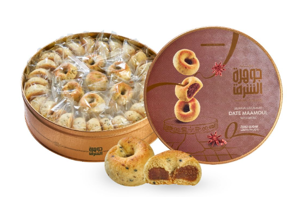 JAWHART ALSHARQ DATES MAAMOUL WITH ANISE SUGAR FREE (1000G) - Papaya Express