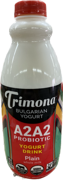 TRIMONA ORGANIC BULGARIAN YOGURT DRINK HALF GALLON (32OZ) - Papaya Express