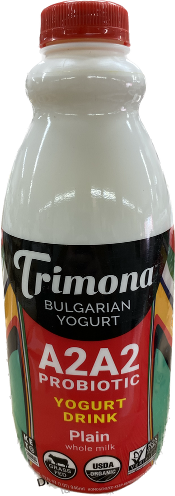 TRIMONA ORGANIC BULGARIAN YOGURT DRINK HALF GALLON (32OZ) - Papaya Express