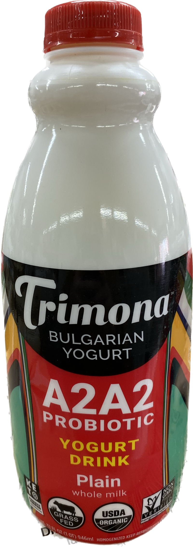 TRIMONA ORGANIC BULGARIAN YOGURT DRINK HALF GALLON (32OZ) - Papaya Express